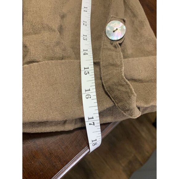 Jones & Co N.Y. Moka Linen Open Front Jacket Size 2X - Picture 7 of 8